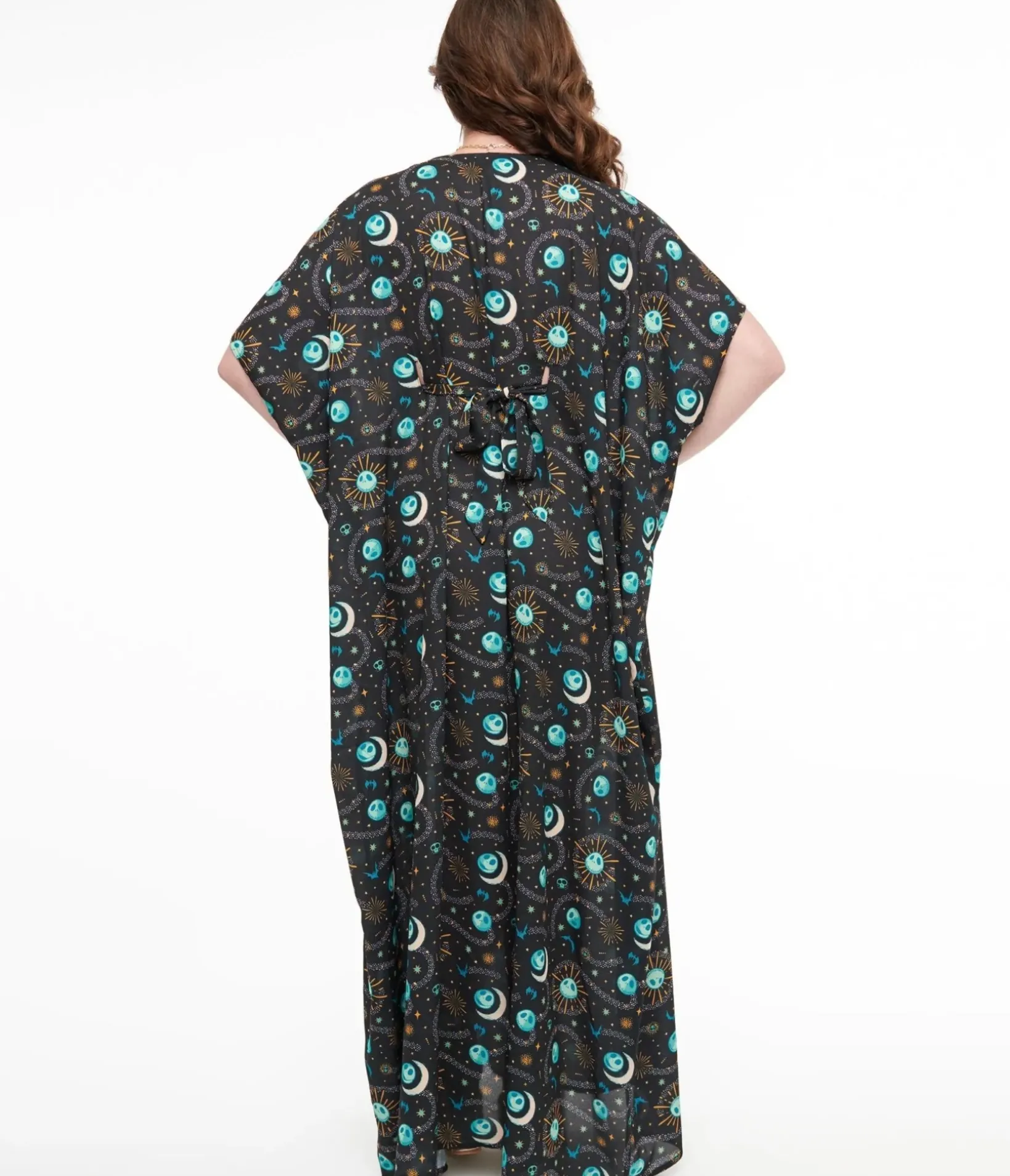 Unique Vintage Maxi|Caftans>Tim Burton's The Nightmare Before Christmas by Black Celestial Nightmare Before Christmas Caftan Dress