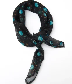 Unique Vintage All Things Black|Hair Scarves>Tim Burton's The Nightmare Before Christmas by Black Jack Skellington Celestial Hair Scarf