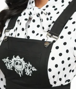Unique Vintage Skirts|All Things Black>Tim Burton's The Nightmare Before Christmas by Black Nightmare Before Christmas Brionne Pinafore Skirt