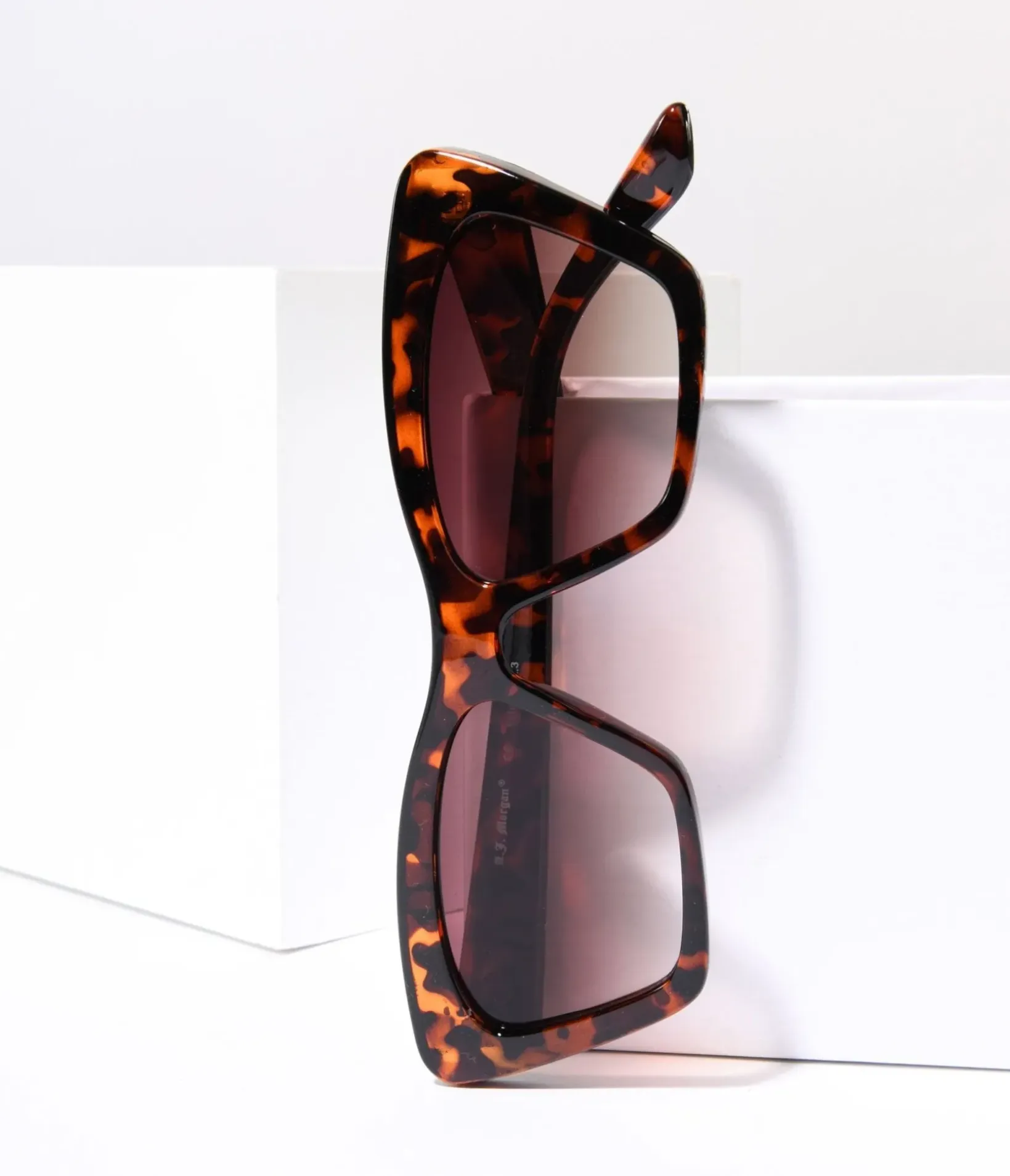 Unique Vintage Sunglasses>Tortoise Square Cat Eye Sunglasses