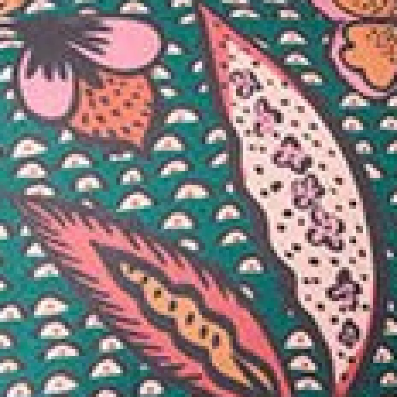 Unique Vintage Maxi|Caftans>Bali Floral Print Flutter Sleeve Caftan