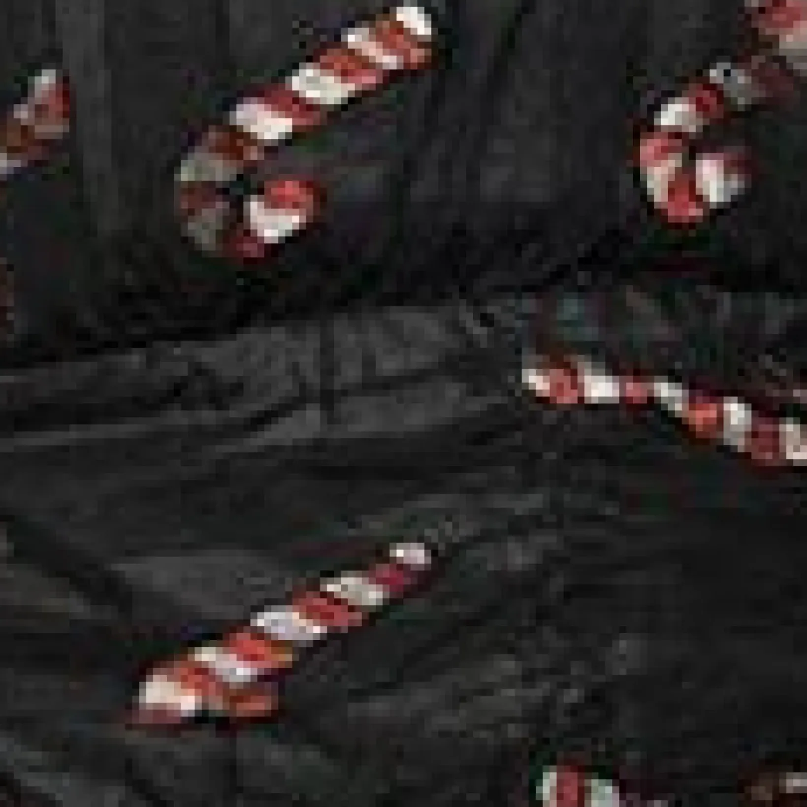 Unique Vintage Everyday Dresses>Black & Glitter Candy Canes Babydoll Dress