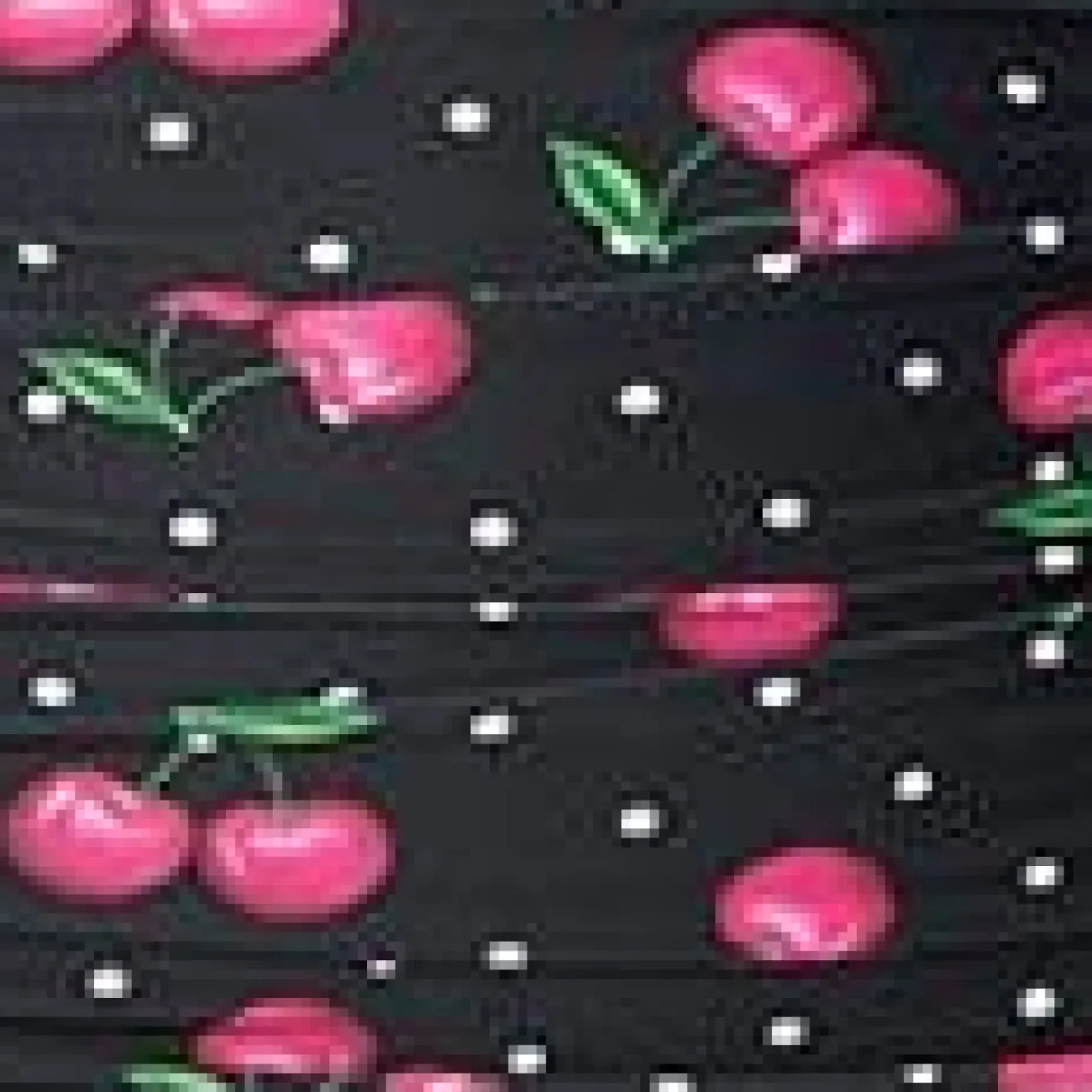 Unique Vintage Swim Tops|All Things Pink>Black & Hot Pink Cherry Pin Dot Monroe Swim Top