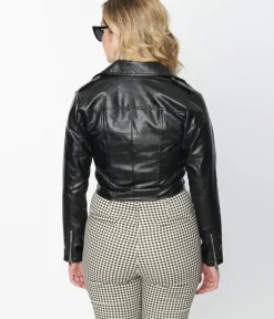 Unique Vintage Coats & Jackets|All Things Black>Black Leather Jacket