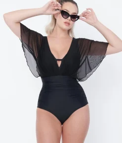 Unique Vintage One Piece Swim|Summer Vacation><noscript><img width=
