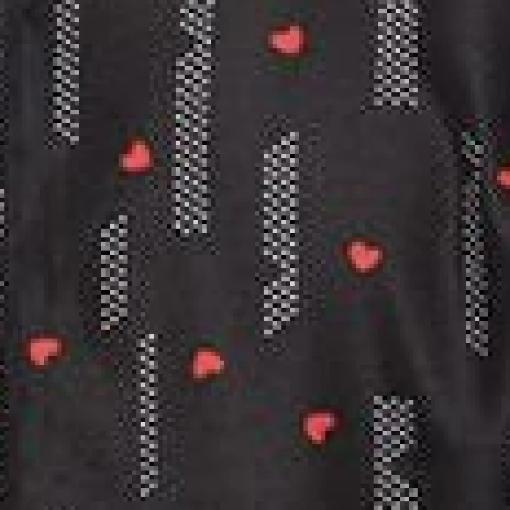 Unique Vintage Everyday Dresses|All Things Red>Black & Red Heart Peggy Babydoll Dress