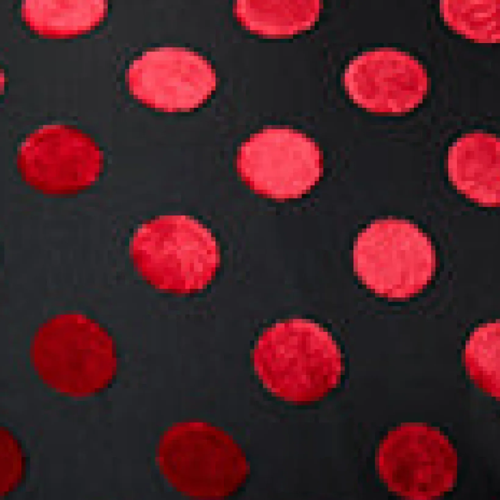 Unique Vintage Maxi|Caftans>Black & Red Swiss Dot Burton Caftan Dress