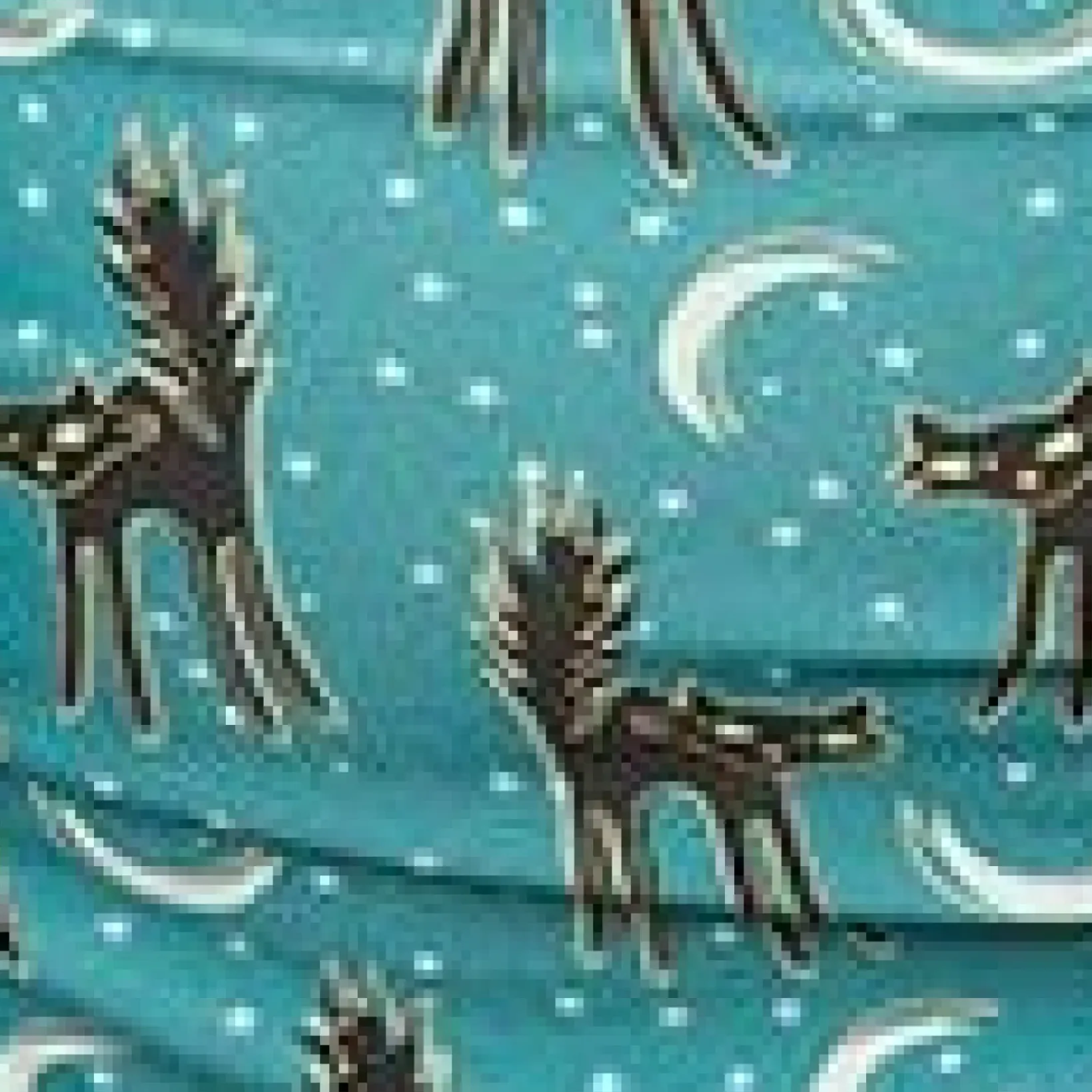 Unique Vintage Swim Tops|Two Piece Swim>Blue & Spooky Cat Print Forever Glam Swim Top