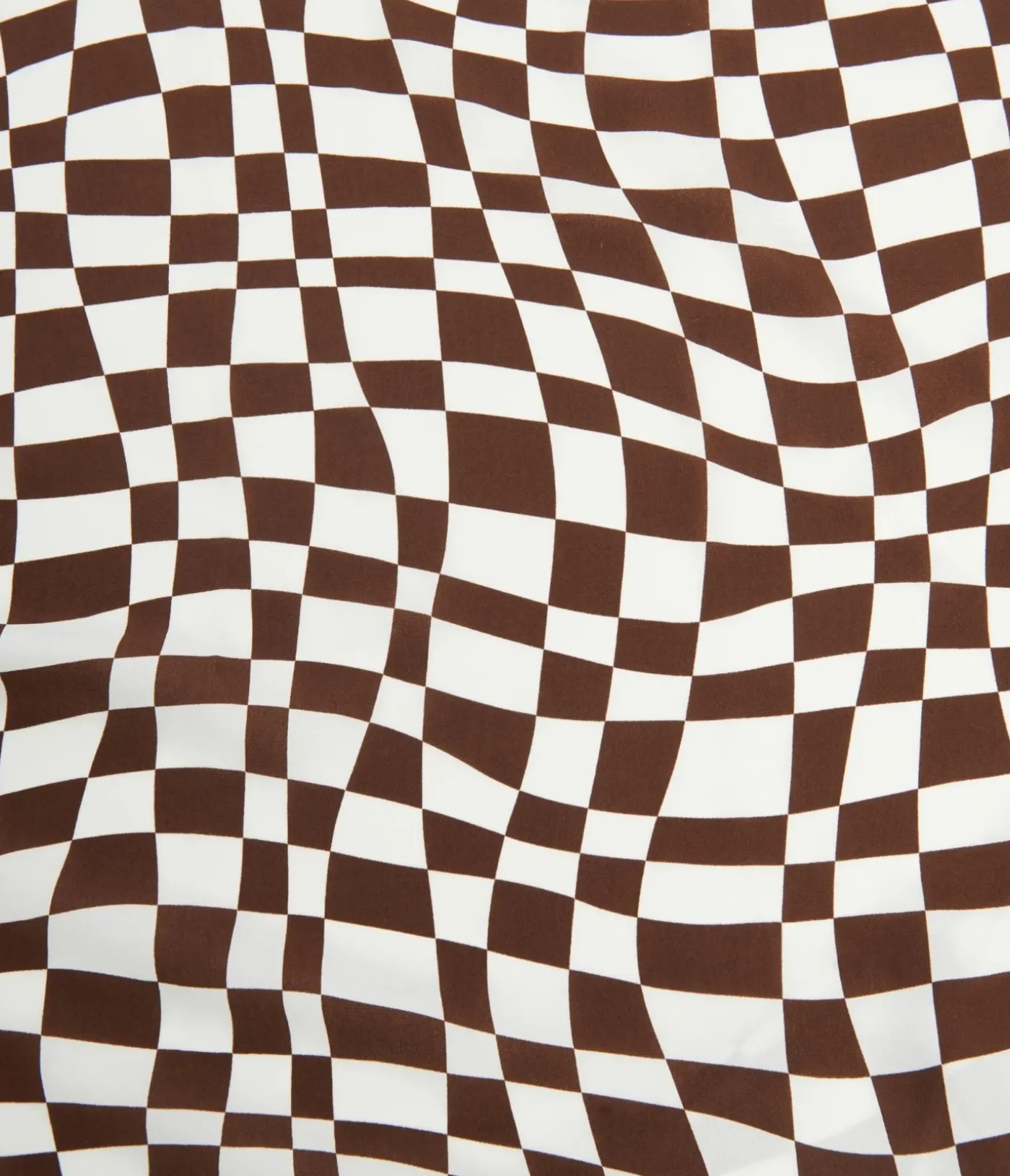 Unique Vintage Hair Scarves|Gloves & Scarves>Brown Distorted Check Hair Scarf