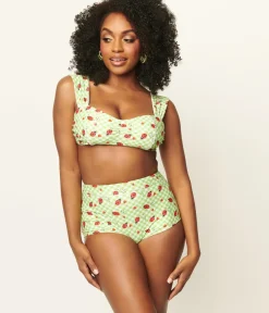 Unique Vintage Swim Tops|Two Piece Swim><noscript><img width=