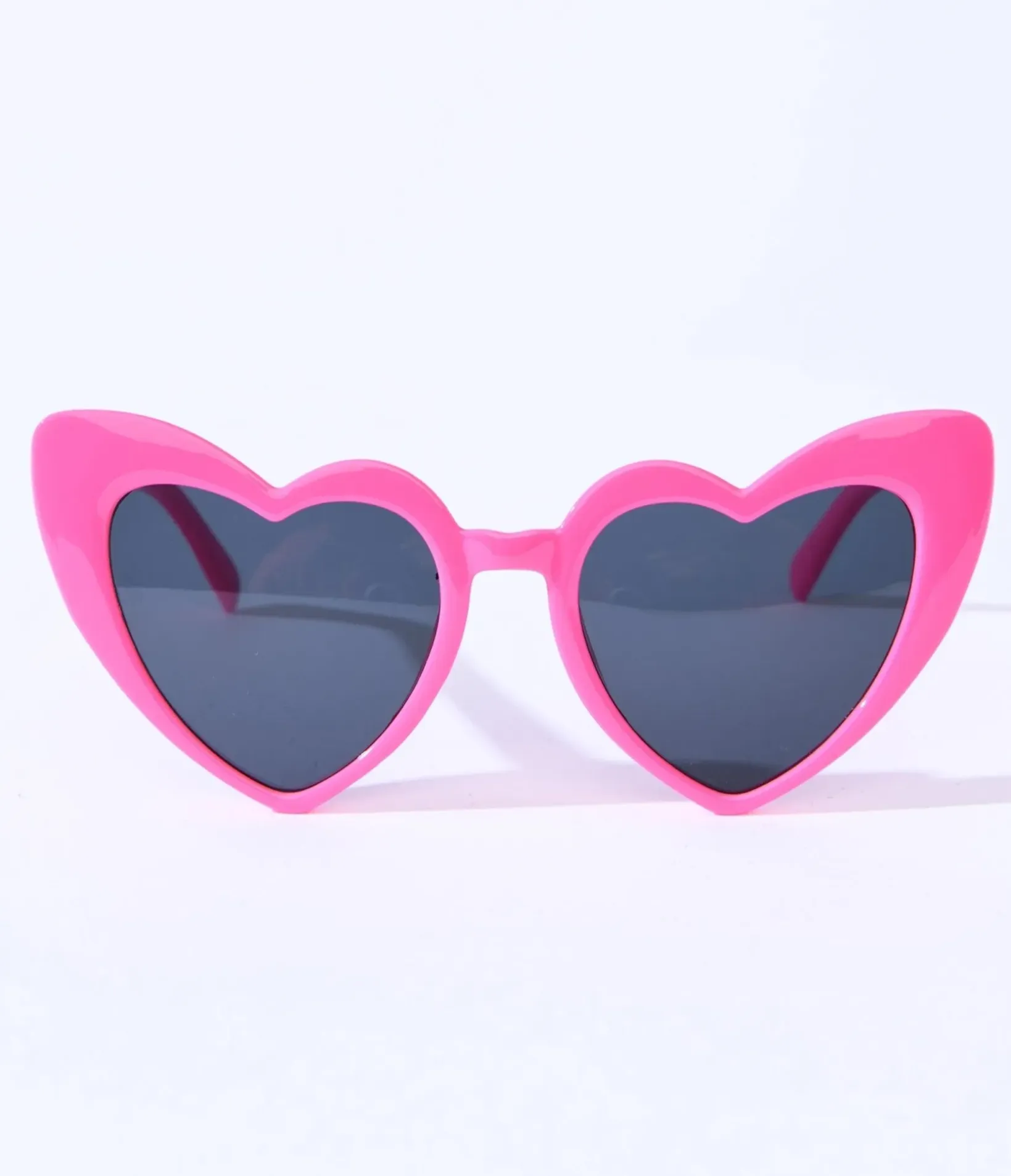 Unique Vintage Pride|All Things Pink>Hot Pink Heart Sunglasses