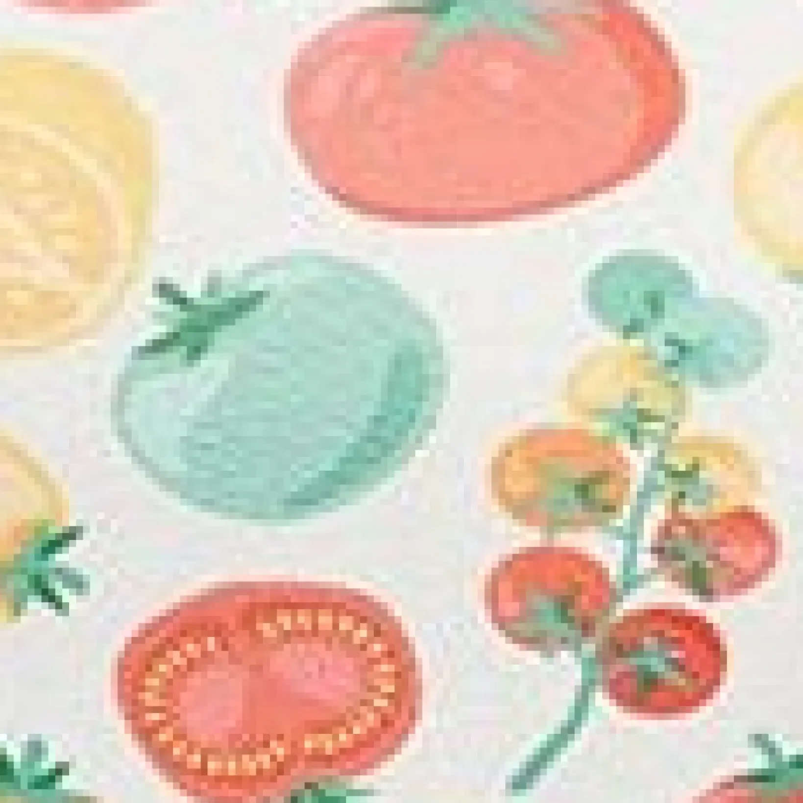 Unique Vintage Fit & Flare|Fit & Flare>Ivory & Red Tomato Print Flare Dress