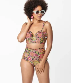 Unique Vintage Swim Tops|Two Piece Swim><noscript><img width=