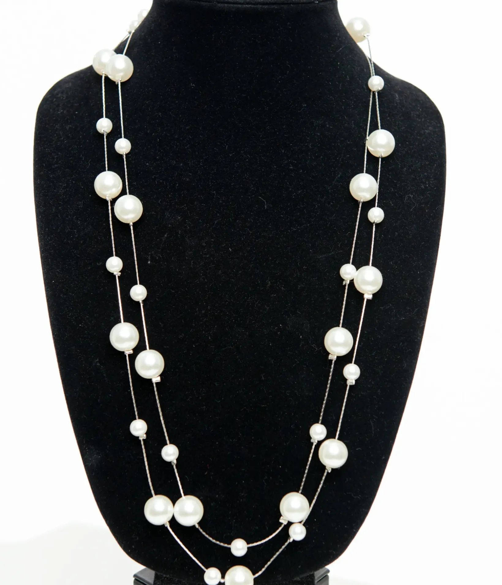 Unique Vintage Special Occasion|Flapper Accessories>60" Long Pearl Necklace