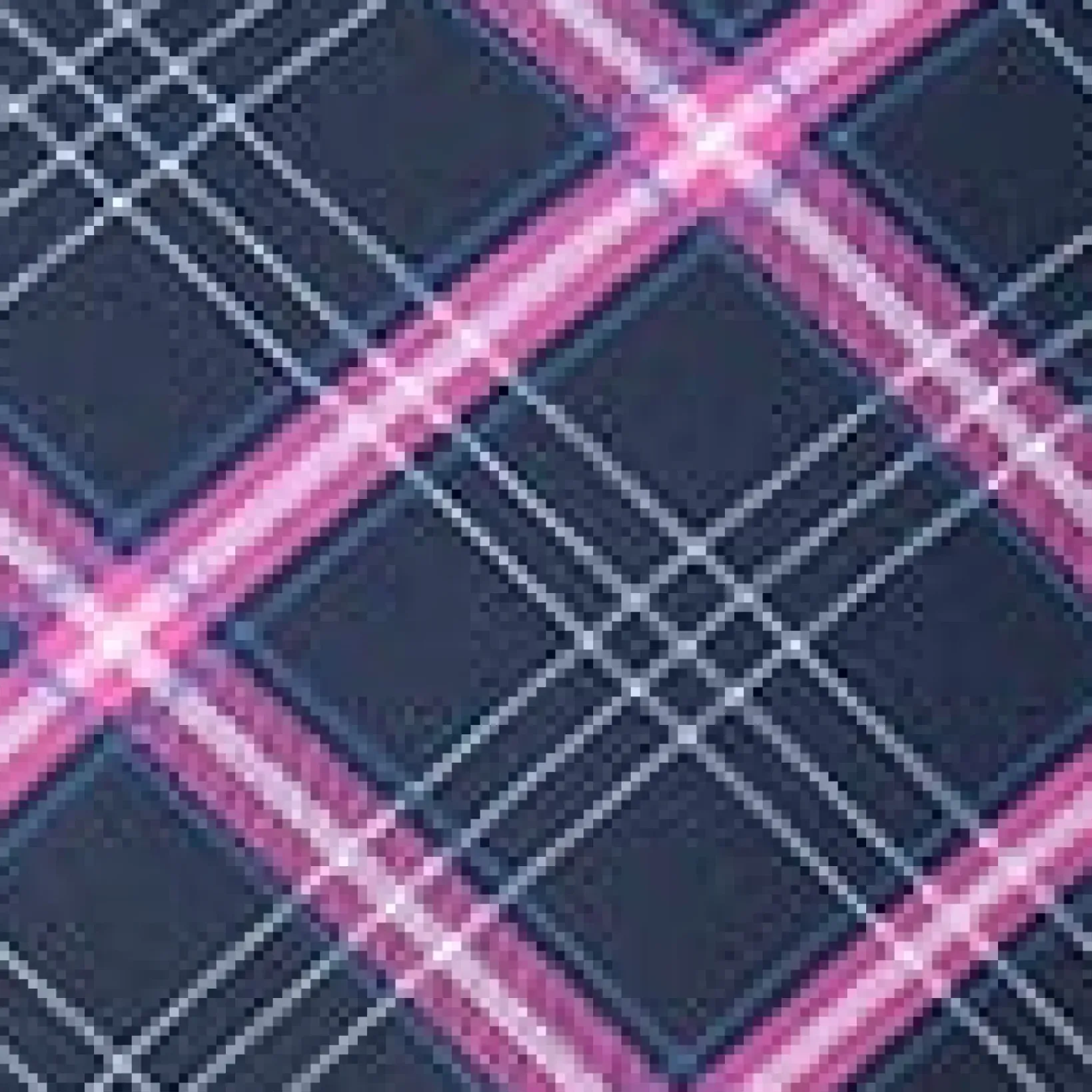 Unique Vintage Swim Bottoms|Two Piece Swim>Navy & Pink Plaid Daphne Swim Bottoms