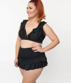 Unique Vintage Two Piece Swim|Swim Tops><noscript><img width=