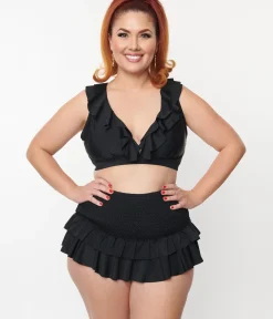 Unique Vintage Two Piece Swim|Swim Tops><noscript><img width=