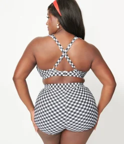 Unique Vintage Two Piece Swim|Swim Tops><noscript><img width=