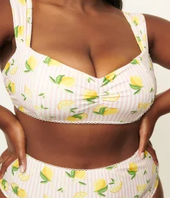 Unique Vintage Two Piece Swim|Swim Tops><noscript><img width=