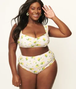 Unique Vintage Two Piece Swim|Swim Tops><noscript><img width=