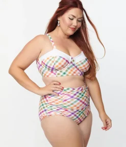 Unique Vintage Two Piece Swim|Swim Tops><noscript><img width=
