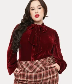 Unique Vintage Blouses|Blouses>Plus Size 1930s Black & Gold Stars Oversized Collar Blouse