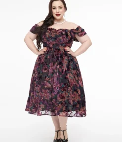 Unique Vintage Fit & Flare|Pocket Dresses><noscript><img width=