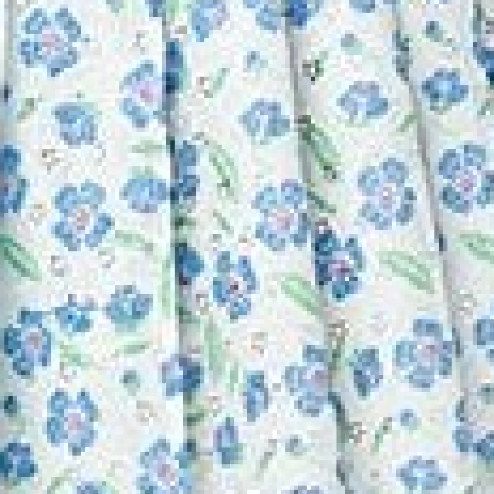 Unique Vintage Skirts|Skirts>Plus Size White & Blue Floral Eyelet Collins Wrap Swing Skirt