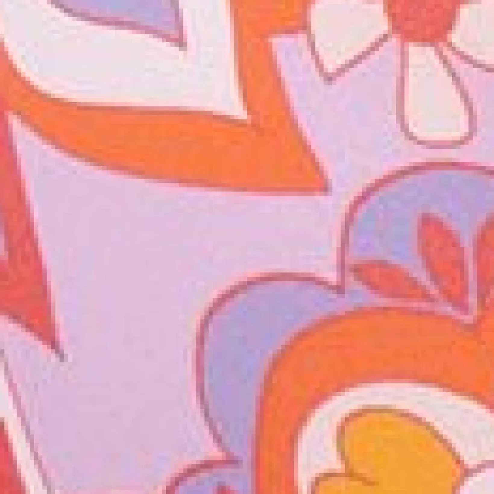 Unique Vintage Swim Tops|Two Piece Swim>Purple & Orange Bohemian Floral Print Halter Swim Top