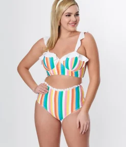 Unique Vintage Swim Tops><noscript><img width=