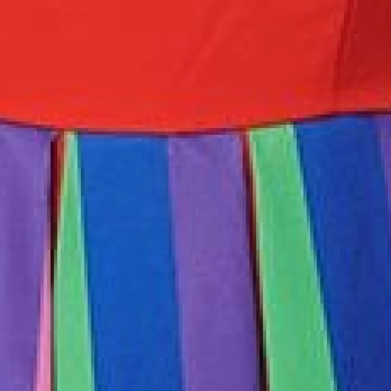 Unique Vintage Swing|Everyday Dresses>Red & Rainbow Stripe Swing Dress