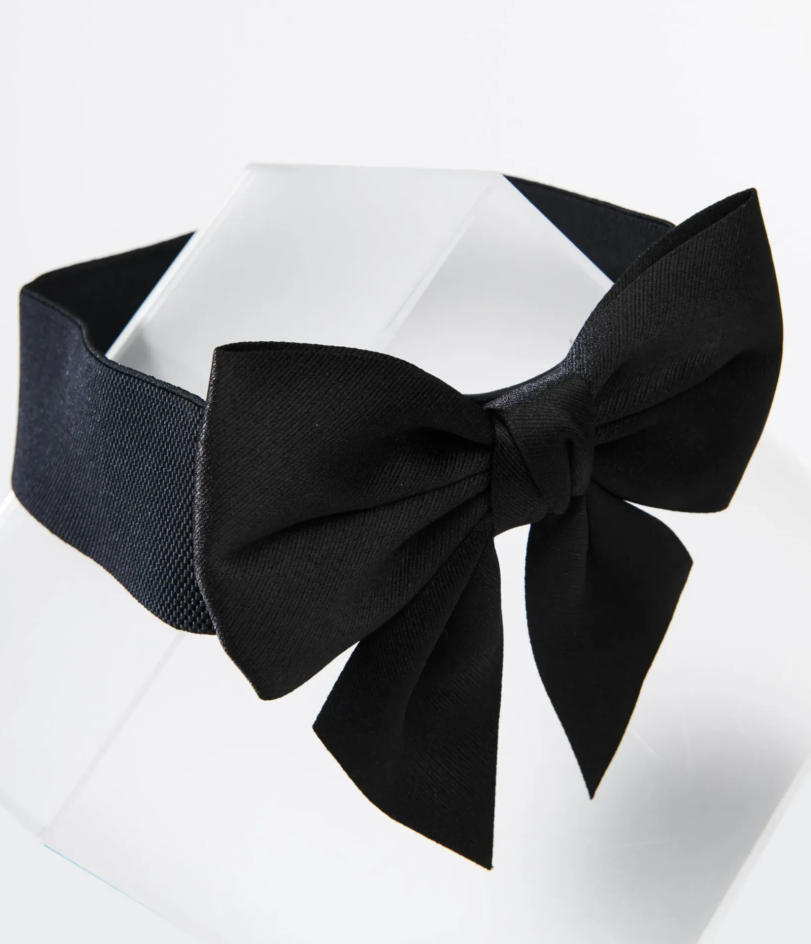 Unique Vintage All Things Black|Work Wear>1950s Black Bow Cinch Belt