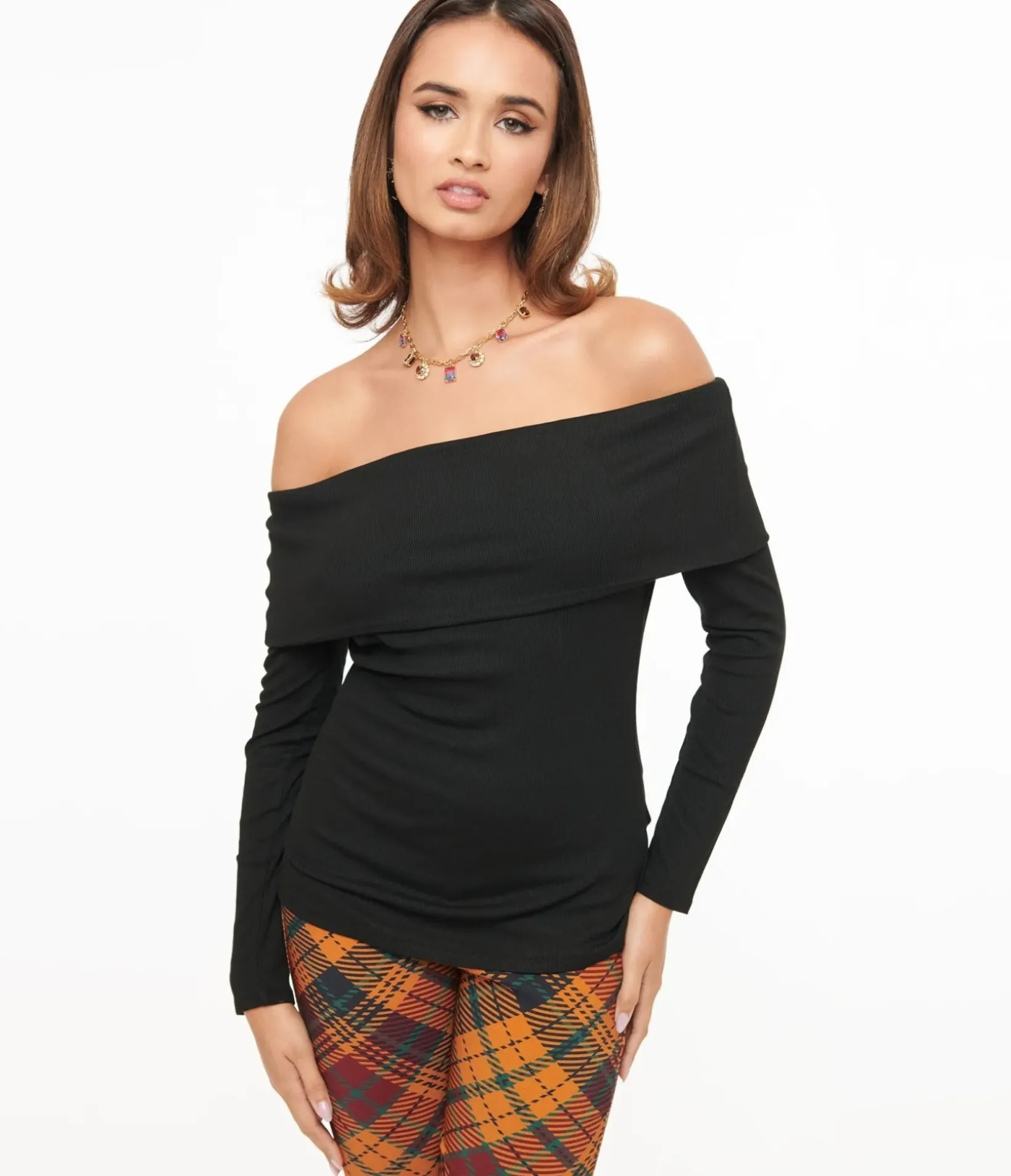 Unique Vintage All Things Black>1960s Black Folded Shoulder Knit Top