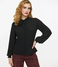 Unique Vintage Blouses|All Things Black><noscript><img width=