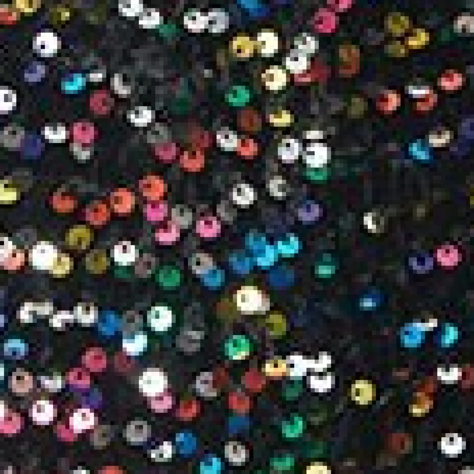 Unique Vintage Rompers & Jumpsuits|Rompers & Jumpsuits>1970s Black & Rainbow Sequin Gillian Jumpsuit
