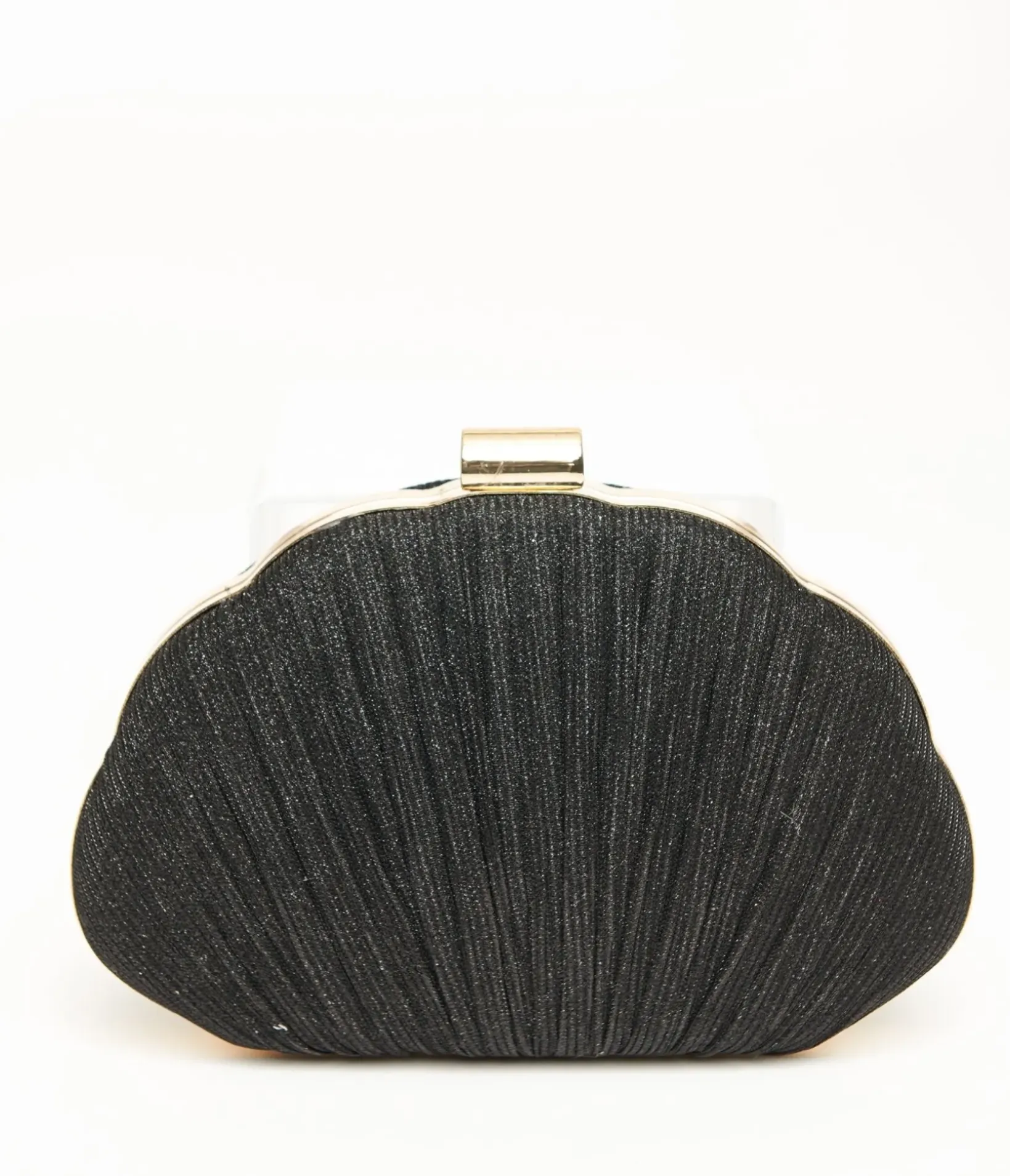 Unique Vintage All Things Black>1950s Black Sparkle Scallop Handbag