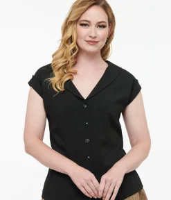 Unique Vintage Blouses|All Things Black><noscript><img width=