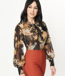 Unique Vintage Blouses><noscript><img width=