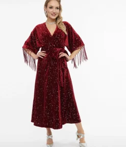 Unique Vintage Midi|Wrap Dresses><noscript><img width=