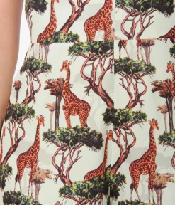 Unique Vintage Rompers & Jumpsuits|Rompers & Jumpsuits>1970s Giraffe Print Halter Jumpsuit