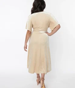 Unique Vintage Midi|Wrap Dresses><noscript><img width=