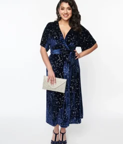 Unique Vintage Midi|Wrap Dresses><noscript><img width=