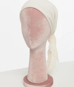 Unique Vintage Hair Scarves|Gloves & Scarves>1950s Off White Hair Scarf