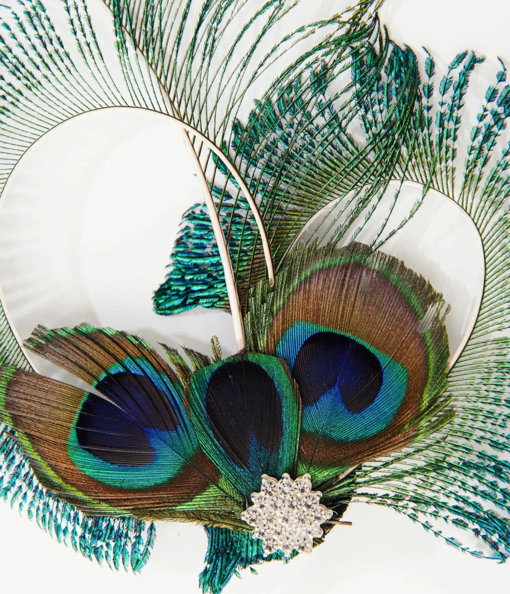 Unique Vintage Special Occasion|Flapper Accessories>1920s Peacock Feather Hair Clip