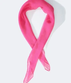 Unique Vintage All Things Pink|Hair Scarves>1950s Pink Chiffon Hair Scarf
