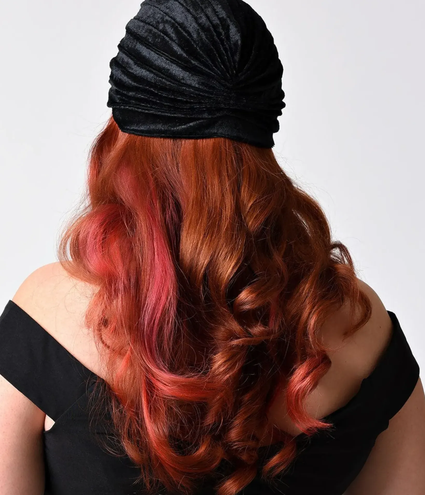 Unique Vintage All Things Black|Flapper Accessories>Vintage Style Black Velvet Knotted Turban