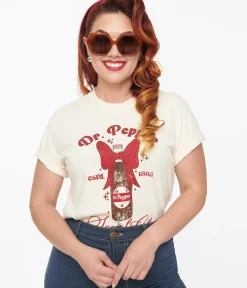 Unique Vintage Graphic Tees|Graphic Tees>Vintage Style Dr Pepper Social Club Fitted Graphic Tee
