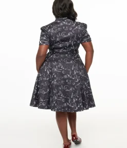 Unique Vintage Fit & Flare|Pocket Dresses><noscript><img width=