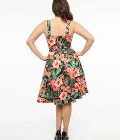 Unique Vintage Fit & Flare|Pocket Dresses><noscript><img width=