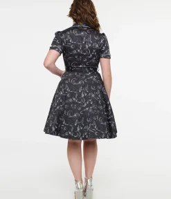 Unique Vintage Fit & Flare|Pocket Dresses><noscript><img width=